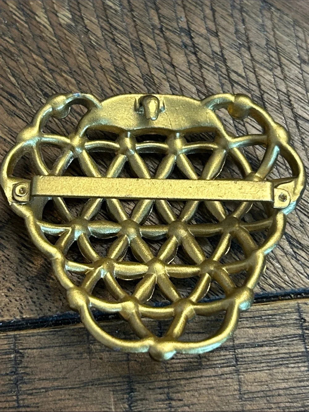 Vintage Gold Crystal Filigree Belt Buckle - Women's Decorative Accessory